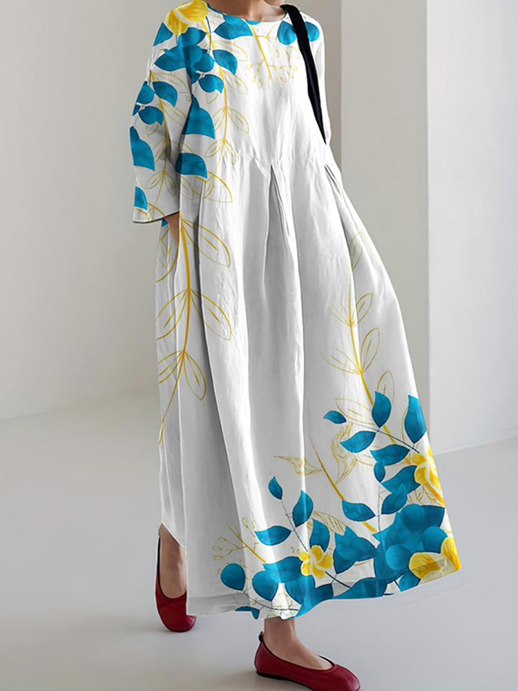 Vintage Hope With Ukrainian Stop Ukr War pattern Dress