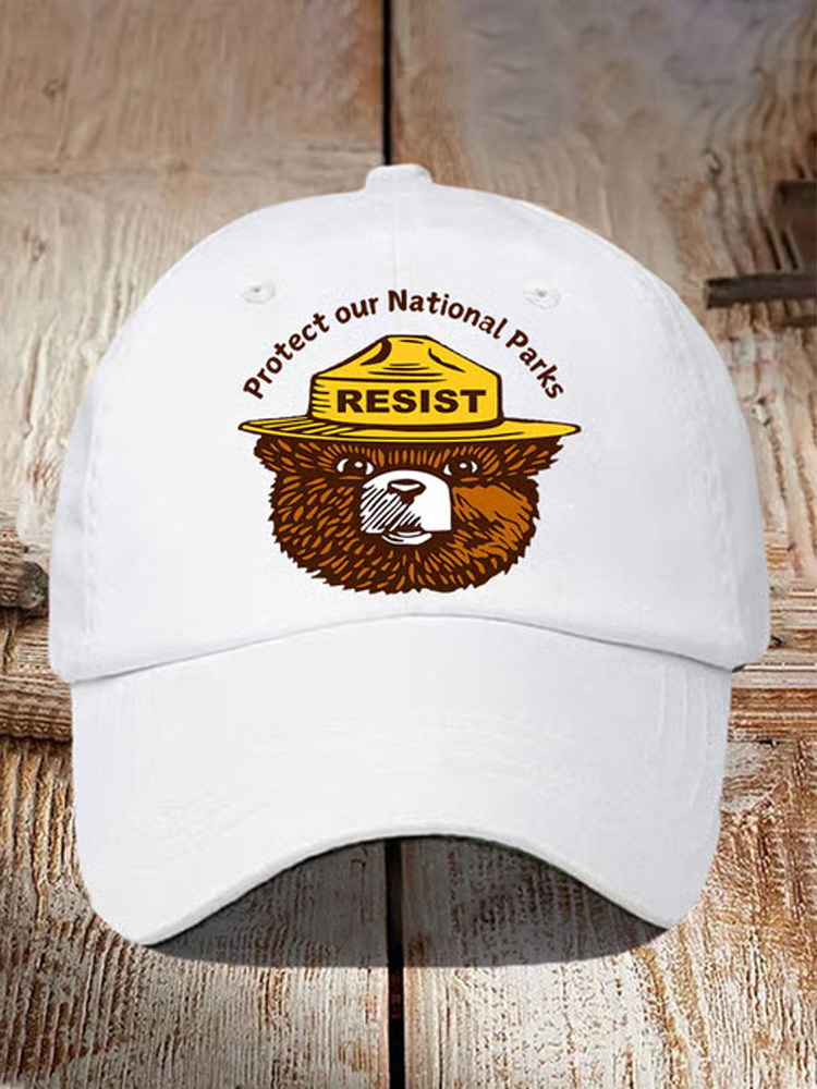 Protect Our National Parks Print Baseball Cap
