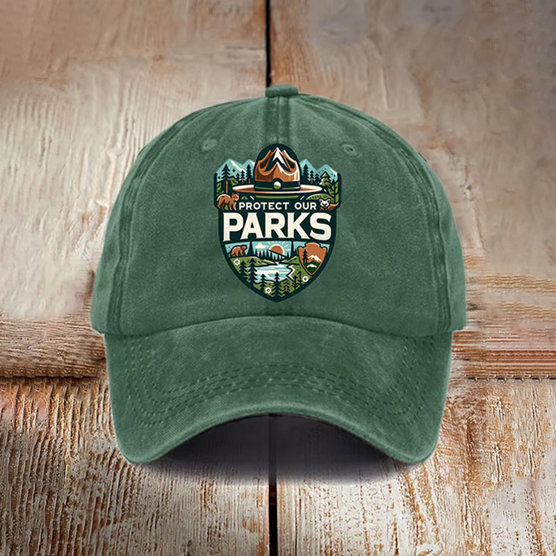 Protect Our National Parks Print Baseball Cap