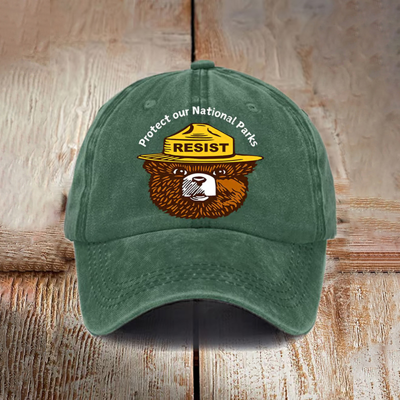 Protect Our National Parks Print Baseball Cap