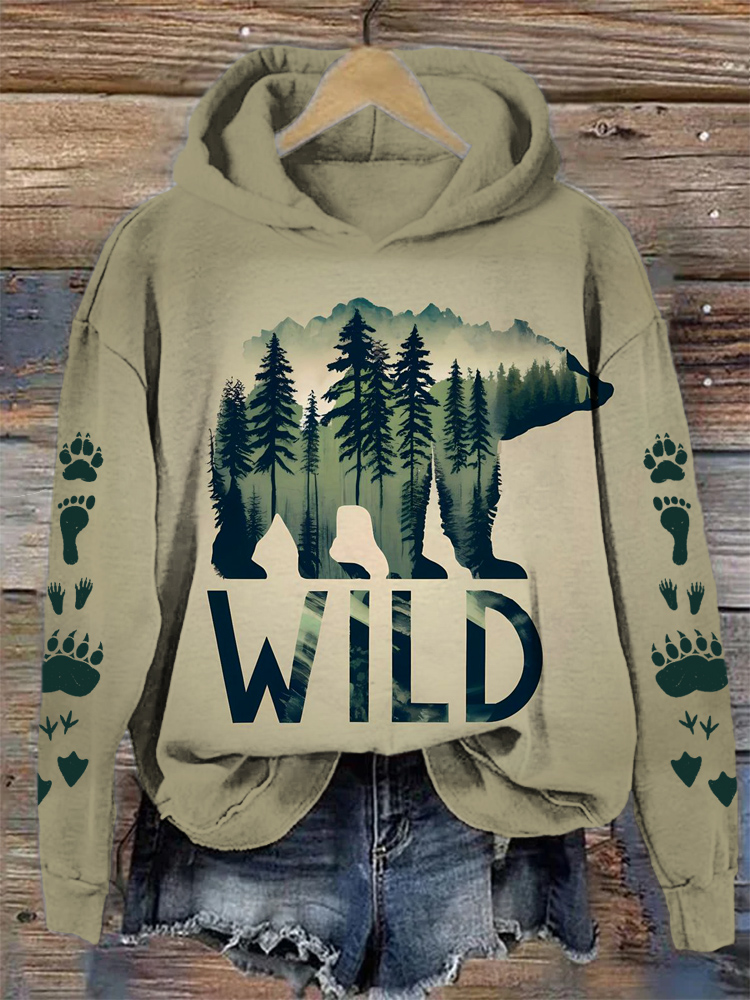 Protecting National Parks Awareness Printed Hoodie