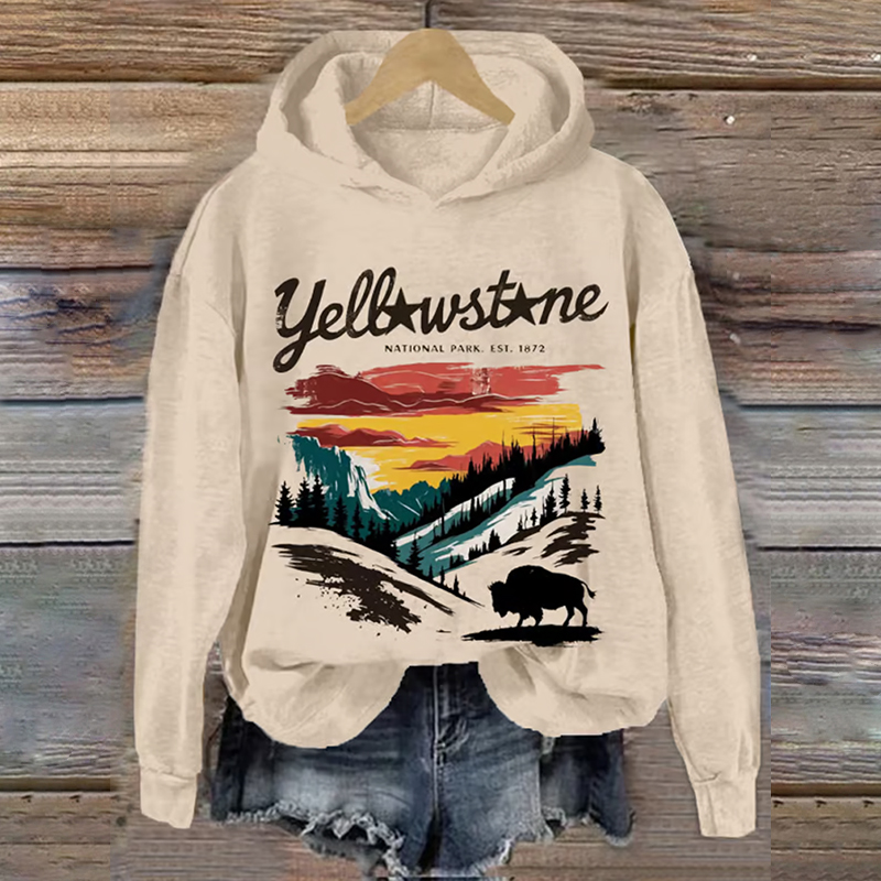 Women's National Parks Heat Transfer Hooded Sweatshirt