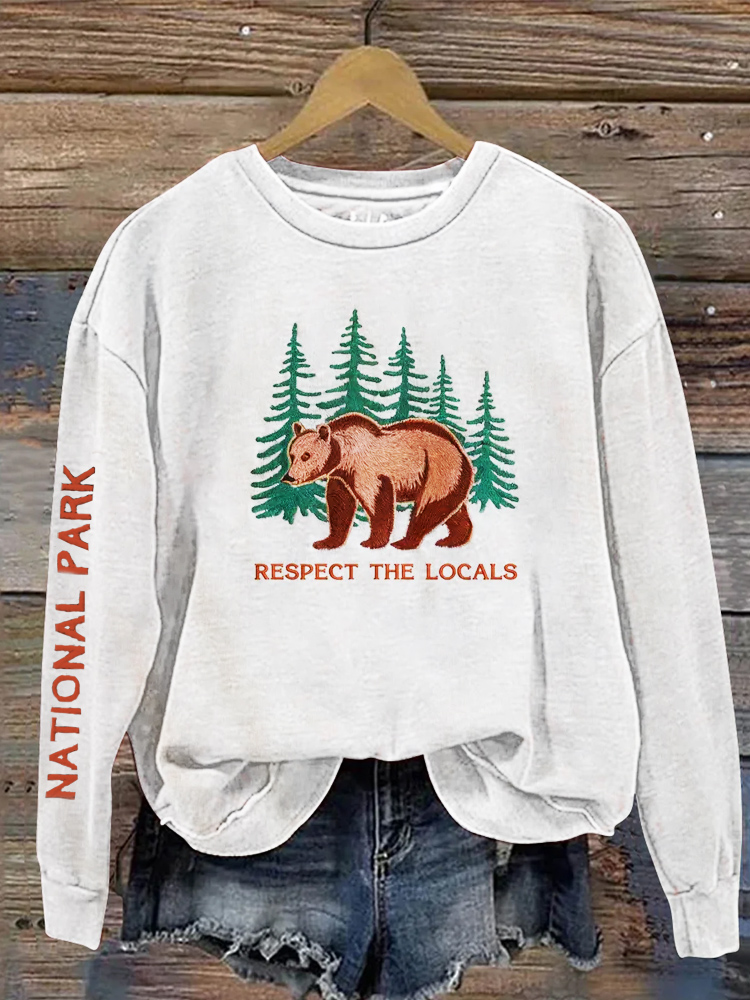Protect Local National Parks Embroidered Promotional Sweatshirt