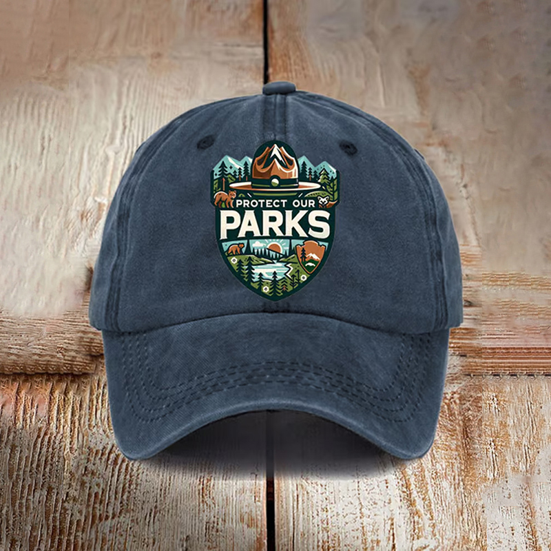Protect Our National Parks Print Baseball Cap