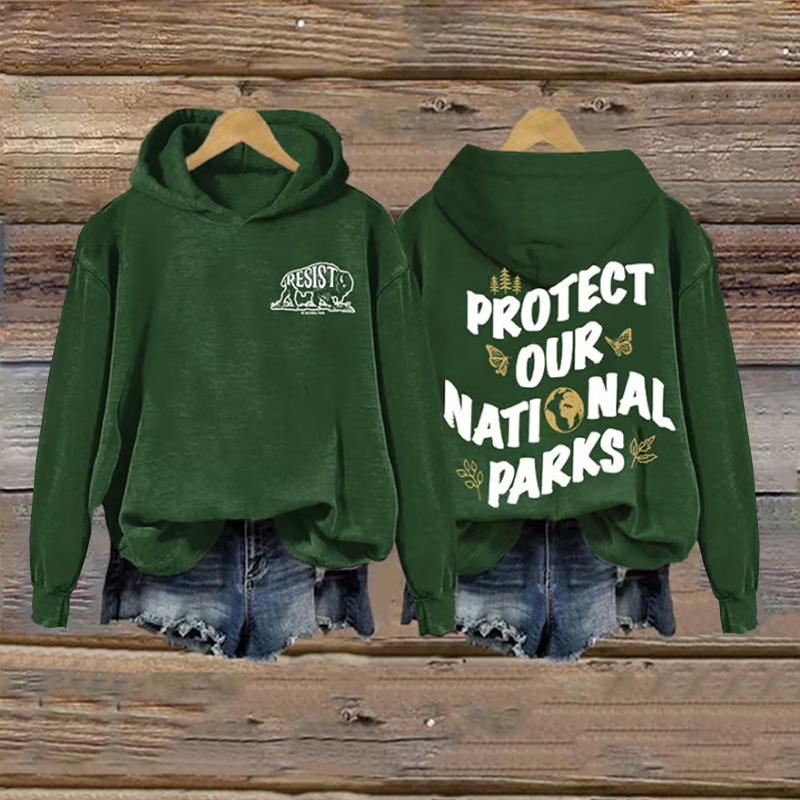 Women's Save Our National Parks Print Sweatshirt