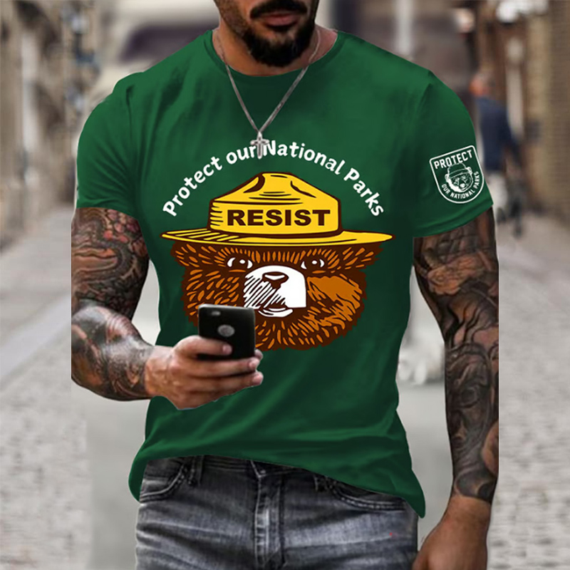 Men's Protect Our National Parks Printed T-shirt