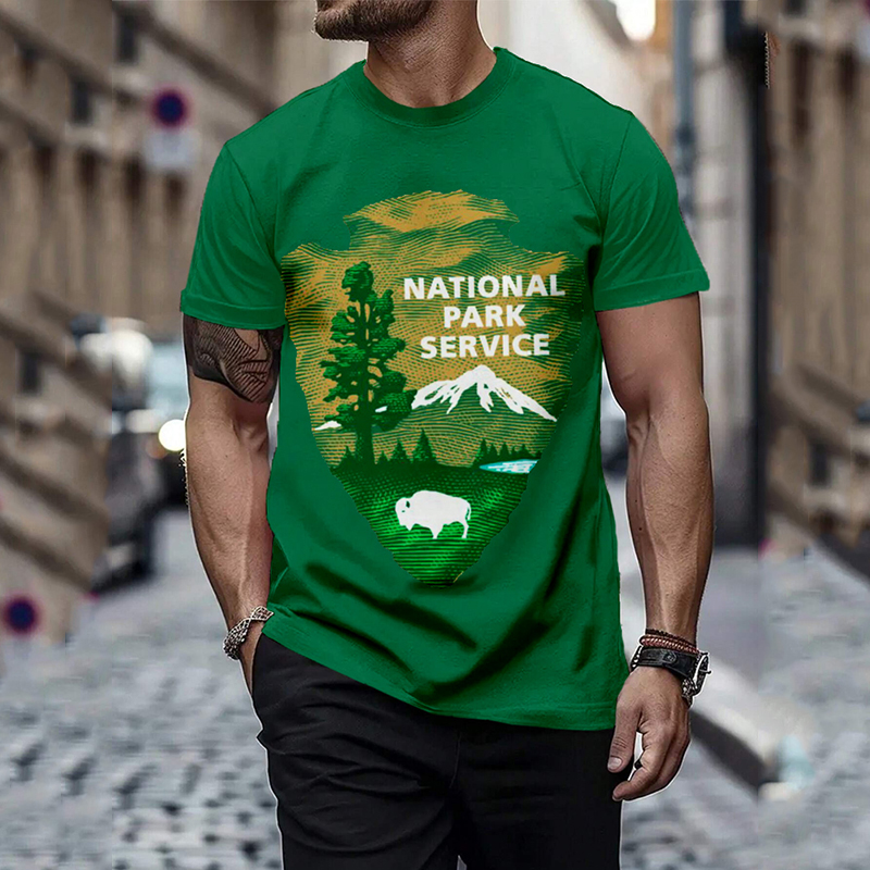 Men's Protect Our National Parks Graphic Casual T Shirt