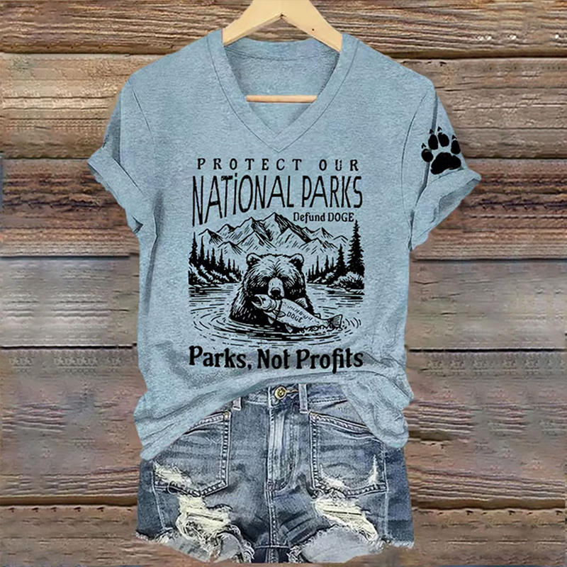Women's Protect Our National Parks Printed T-shirt