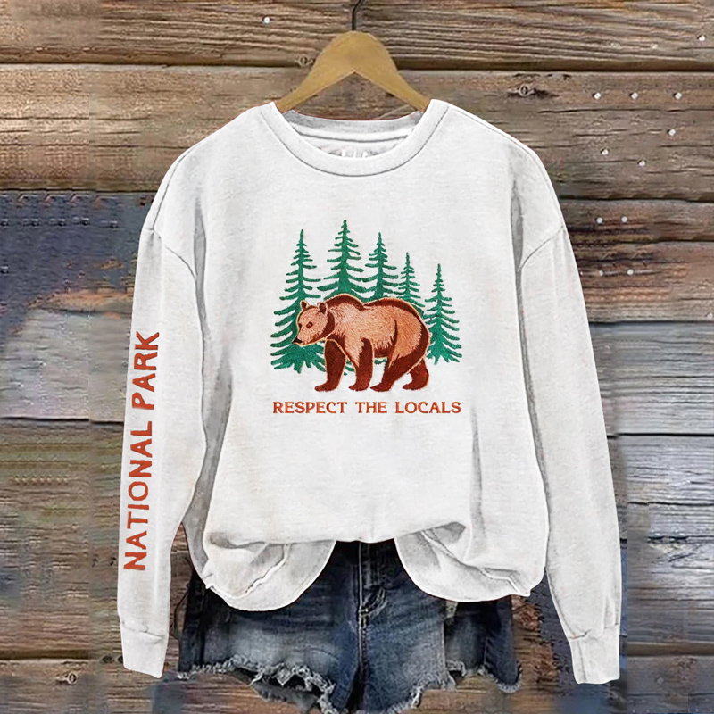 Protect Local National Parks Embroidered Promotional Sweatshirt