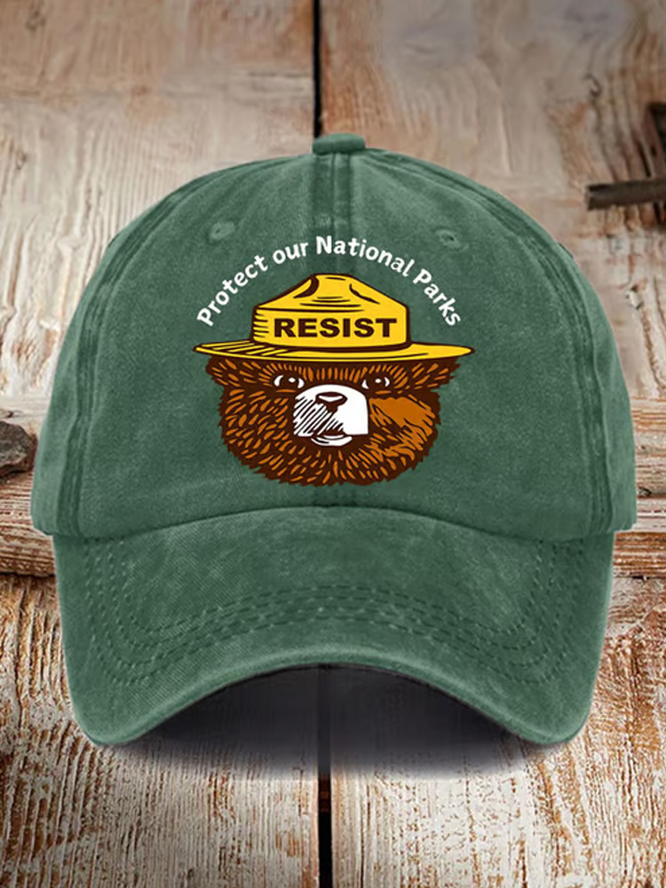 Protect Our National Parks Print Baseball Cap