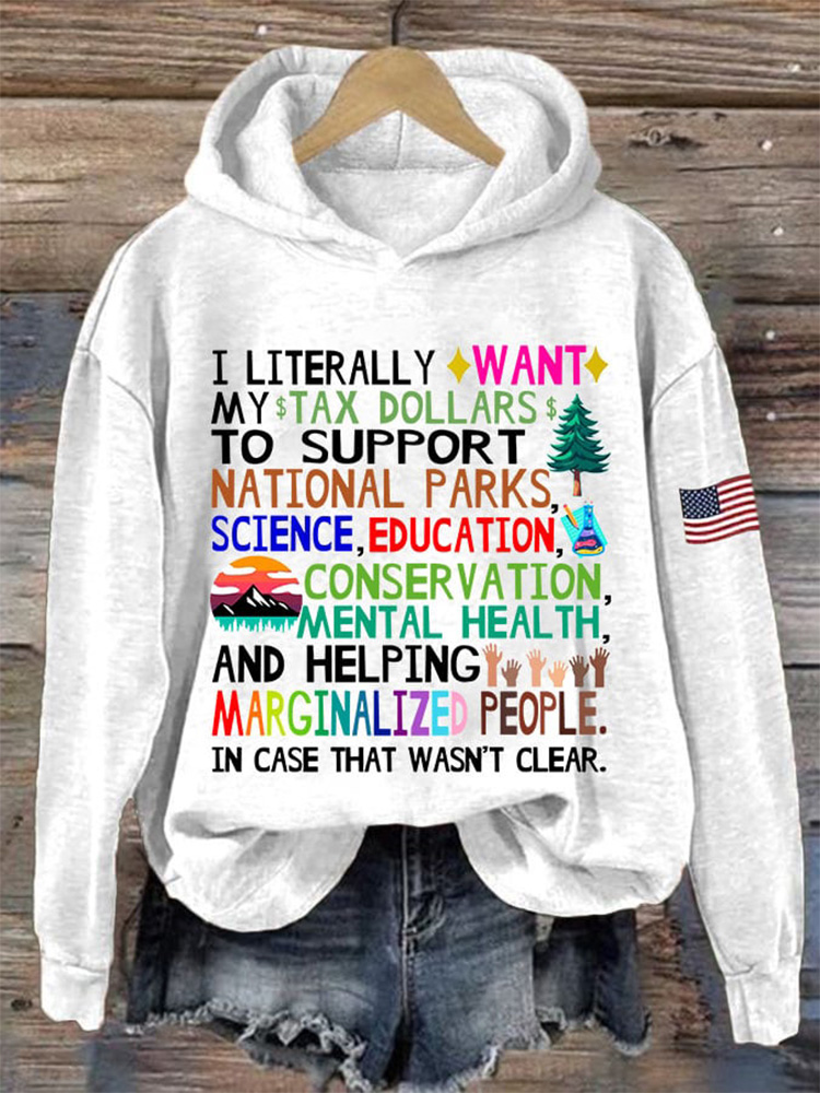 Women's Support National Parks Printed Sweatshirt