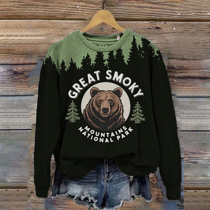 Women's Great Smoky Mountains National Parks Print Sweatshirt