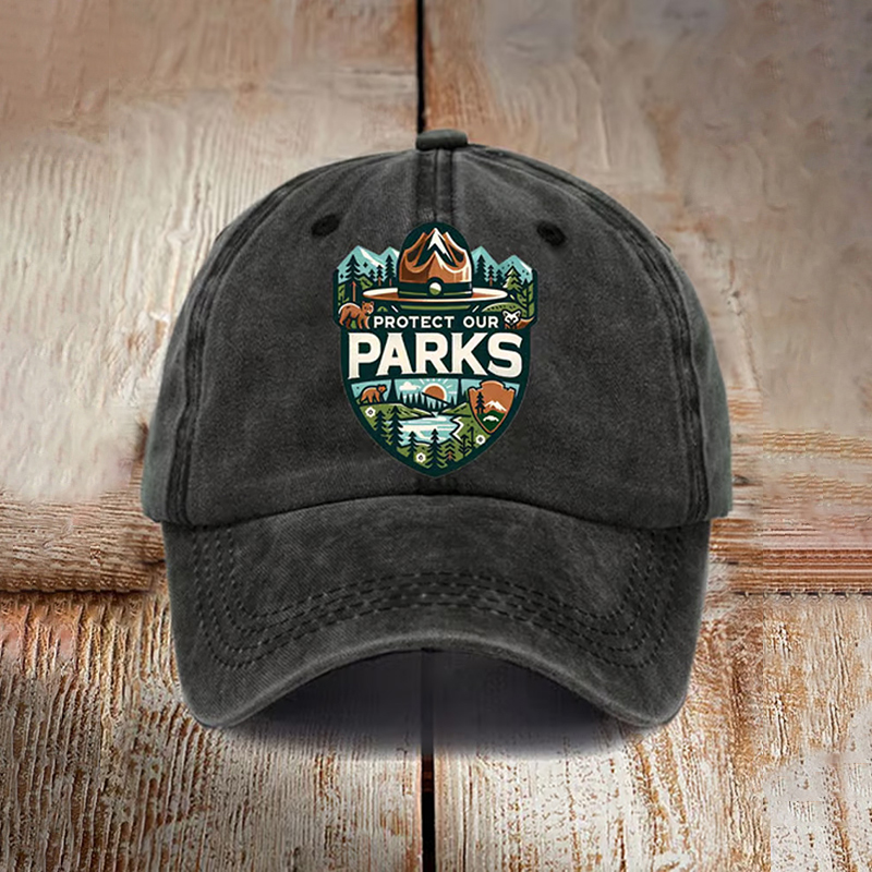Protect Our National Parks Print Baseball Cap