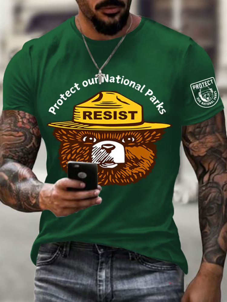 Men's Protect Our National Parks Printed T-shirt