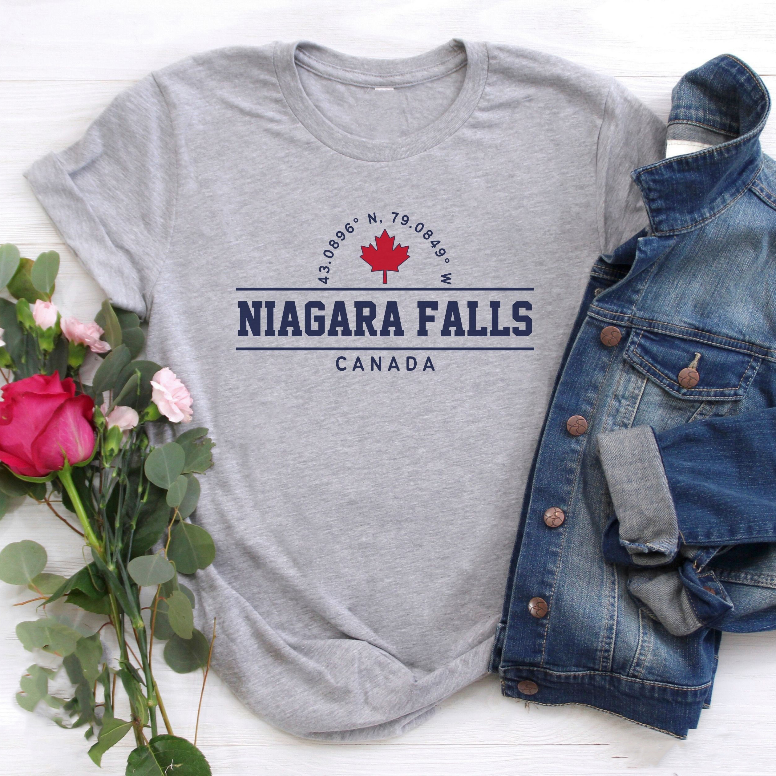Niagara Falls Canada Maple Leaf Short Sleeve T-shirt