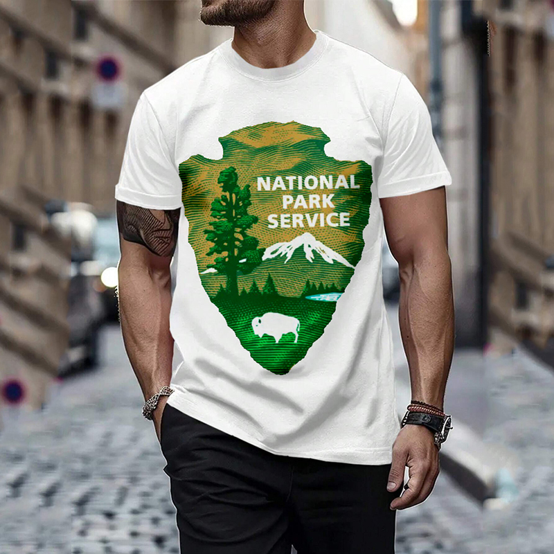 Men's Protect Our National Parks Graphic Casual T Shirt